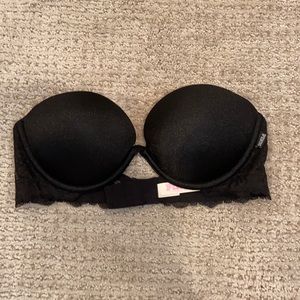 Black Lace VS Pink Push Up Bra 32B
